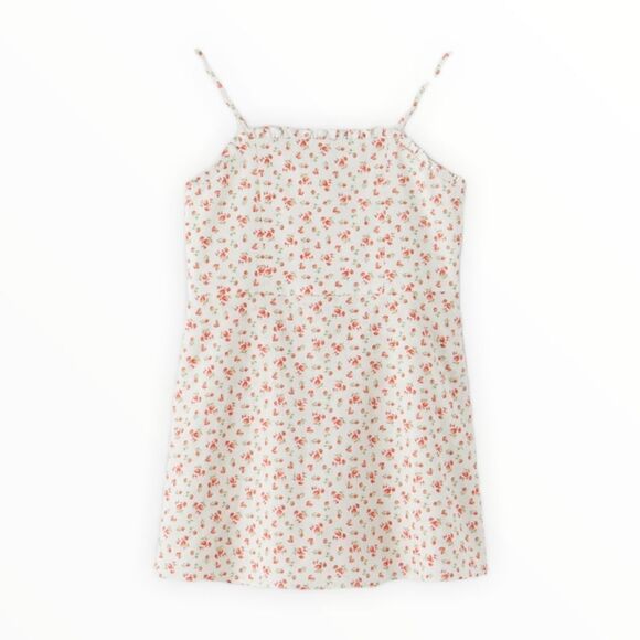 ZARA Kids | Cream | FLORAL LINEN ROMPER - Picture 3 of 8